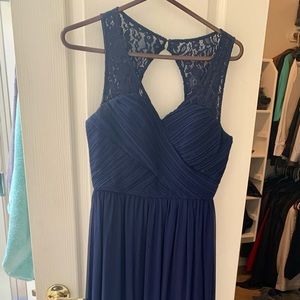 Navy blue Ever Pretty bridesmaid dress, size 4
